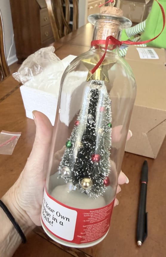 Customer photo review of Christmas Whisper Bottle™