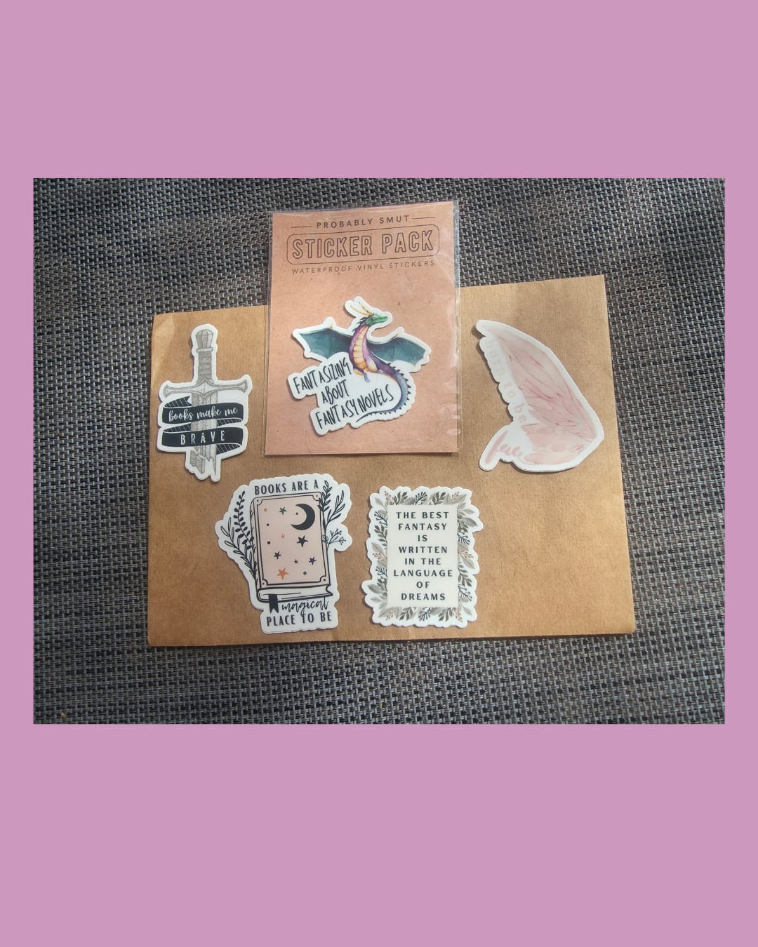 Customer photo review of magical sticker pack