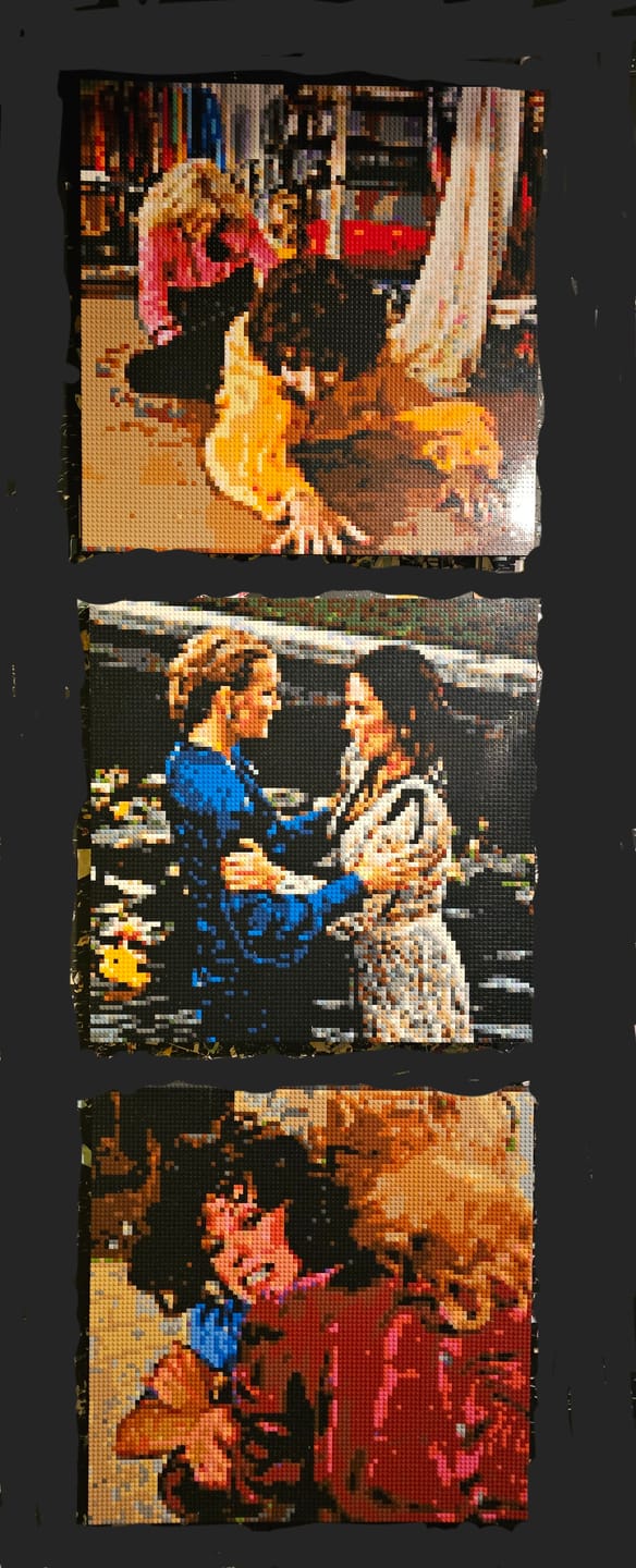 Customer photo review of Custom Design Brick Mosaic - 4x4 baseplates