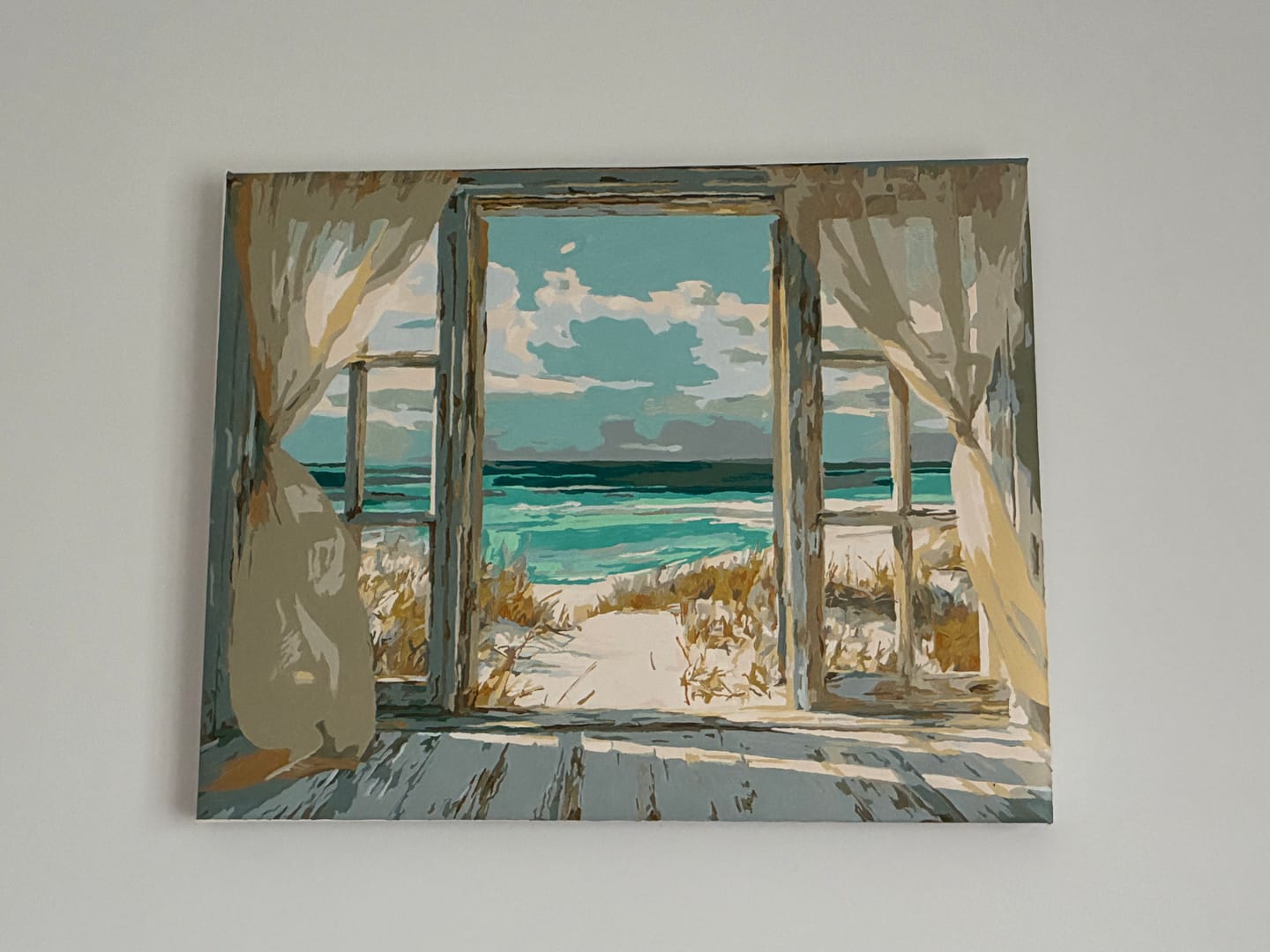 Customer photo review of Whispers of the Shore | Paint by Number
