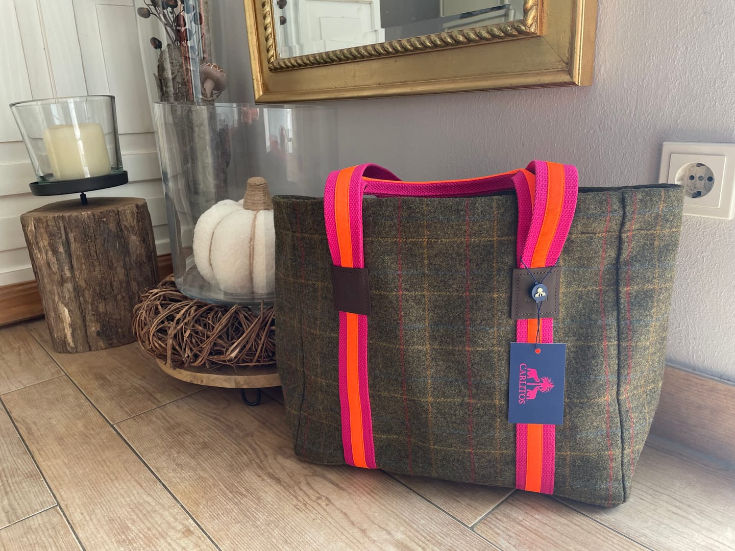 Customer photo review of SHOPPER -S- TWEED -Bordeaux