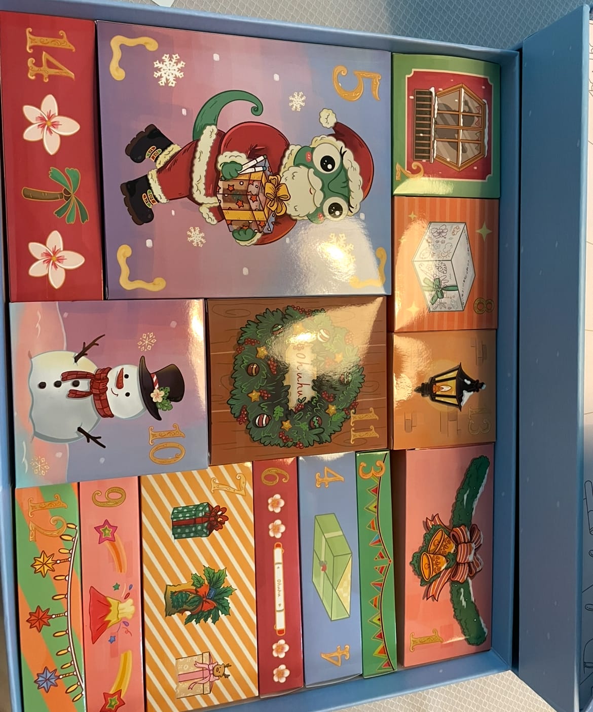 Customer photo review of Ohuhu Christmas Advent Calendar 2026, 24 Days Countdown Gift Kit