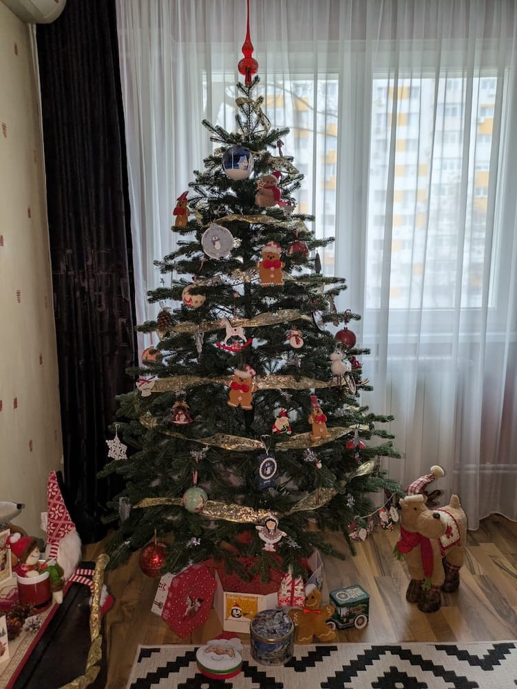 Customer photo review of Brad artificial de Crăciun Alpin, verde, 3D, 180 cm