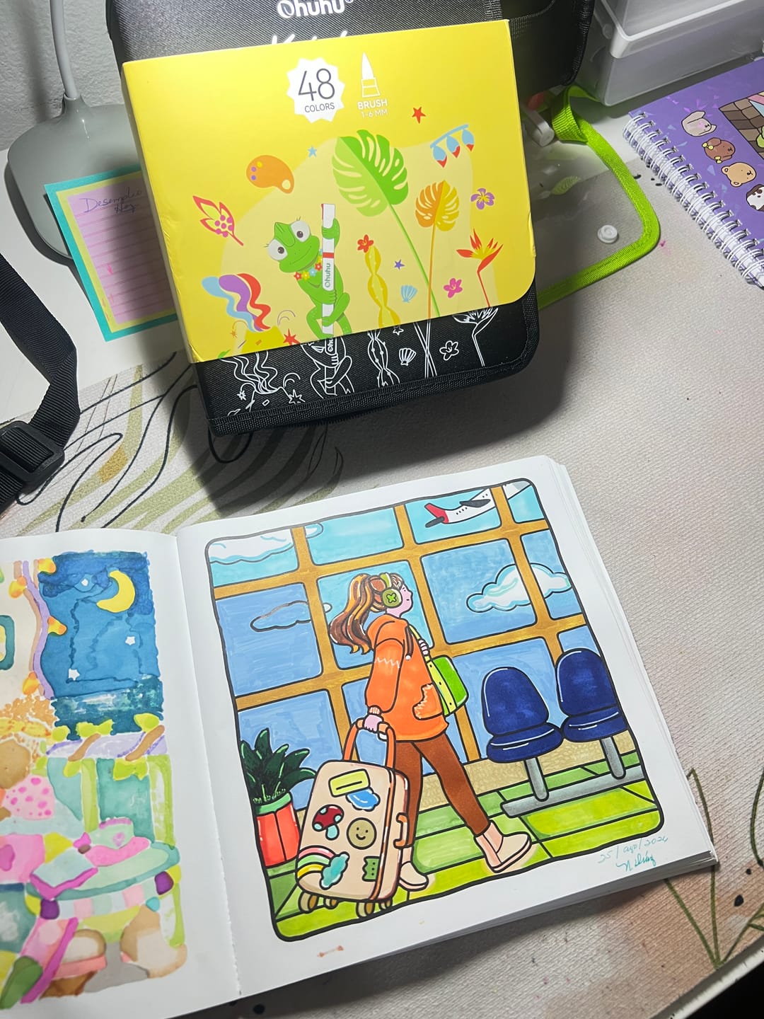 Customer photo review of Ohuhu Kahuku Series Direct-ink Acrylic Paint Markers