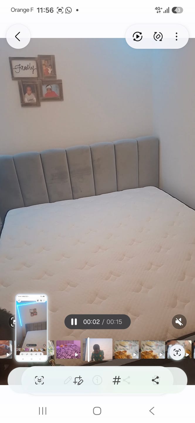 Customer photo review of Matelas à ressorts ensachés épaisseur 25 cm - DENALI
