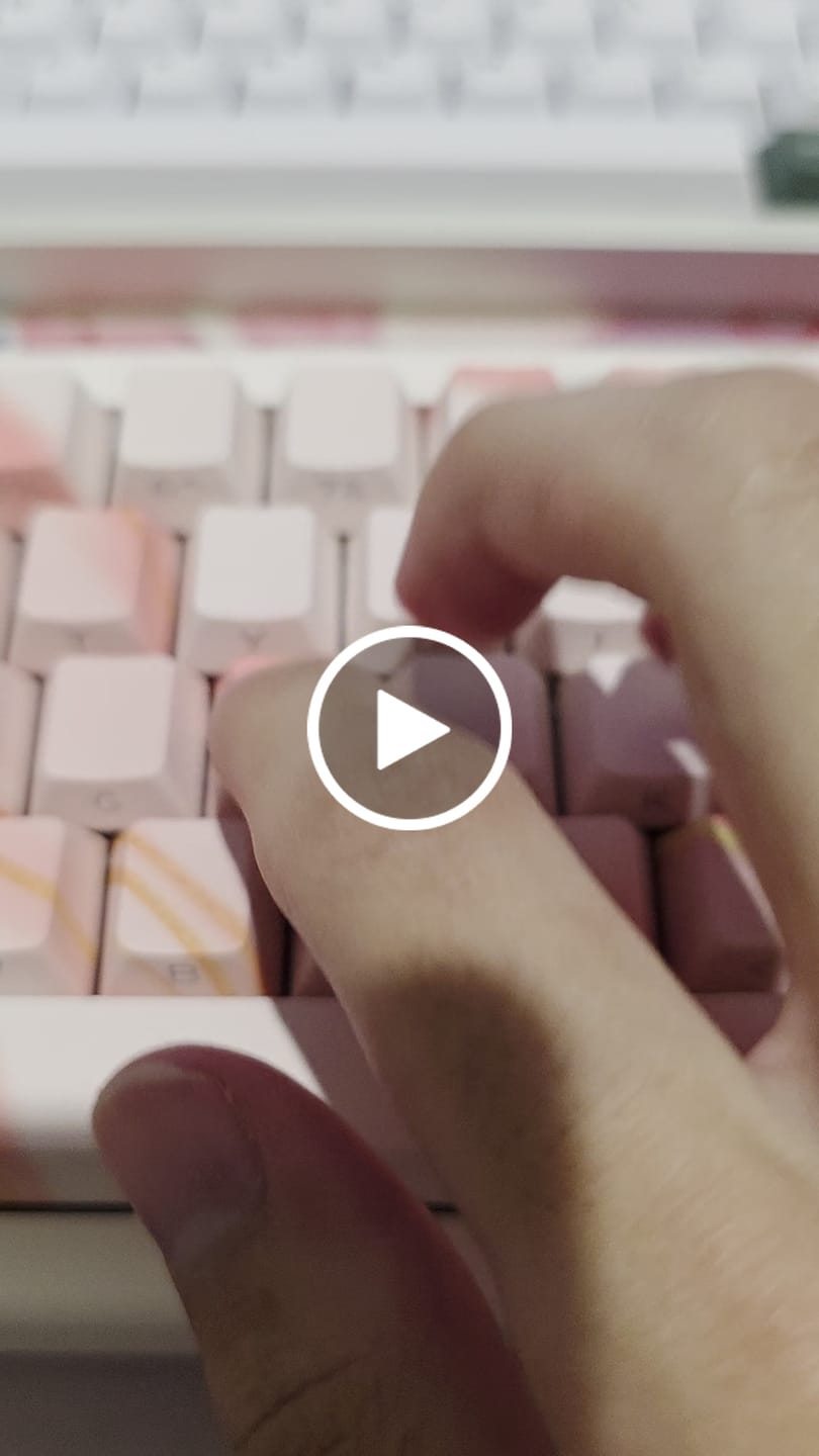 Customer video review of HMX Dirty Pink Linear Switch Factory Lubed (10PCS)
