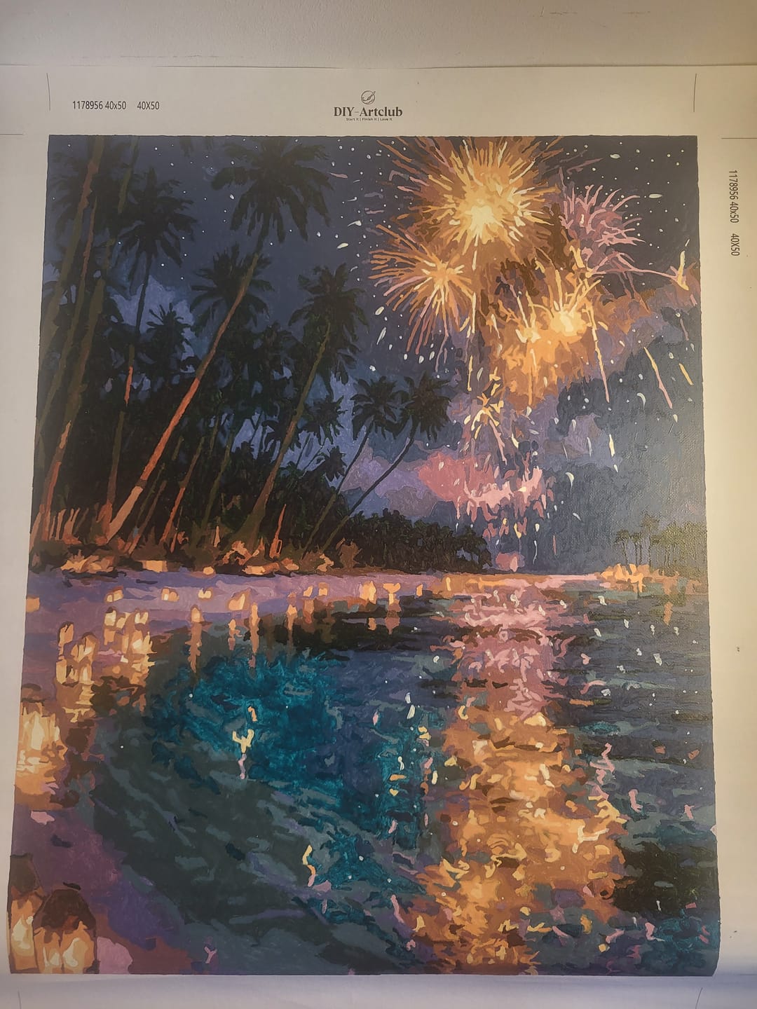 Customer photo review of Island Celebration | Paint by Number