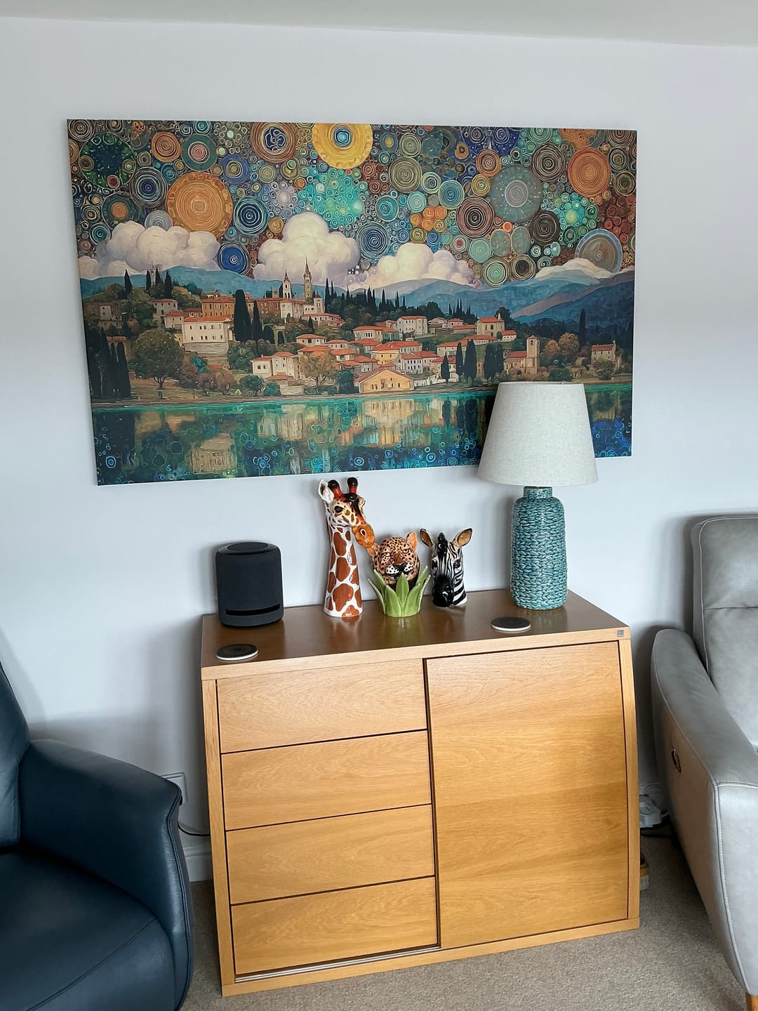 Customer photo review of Lake Garda Nouveau Canvas Print