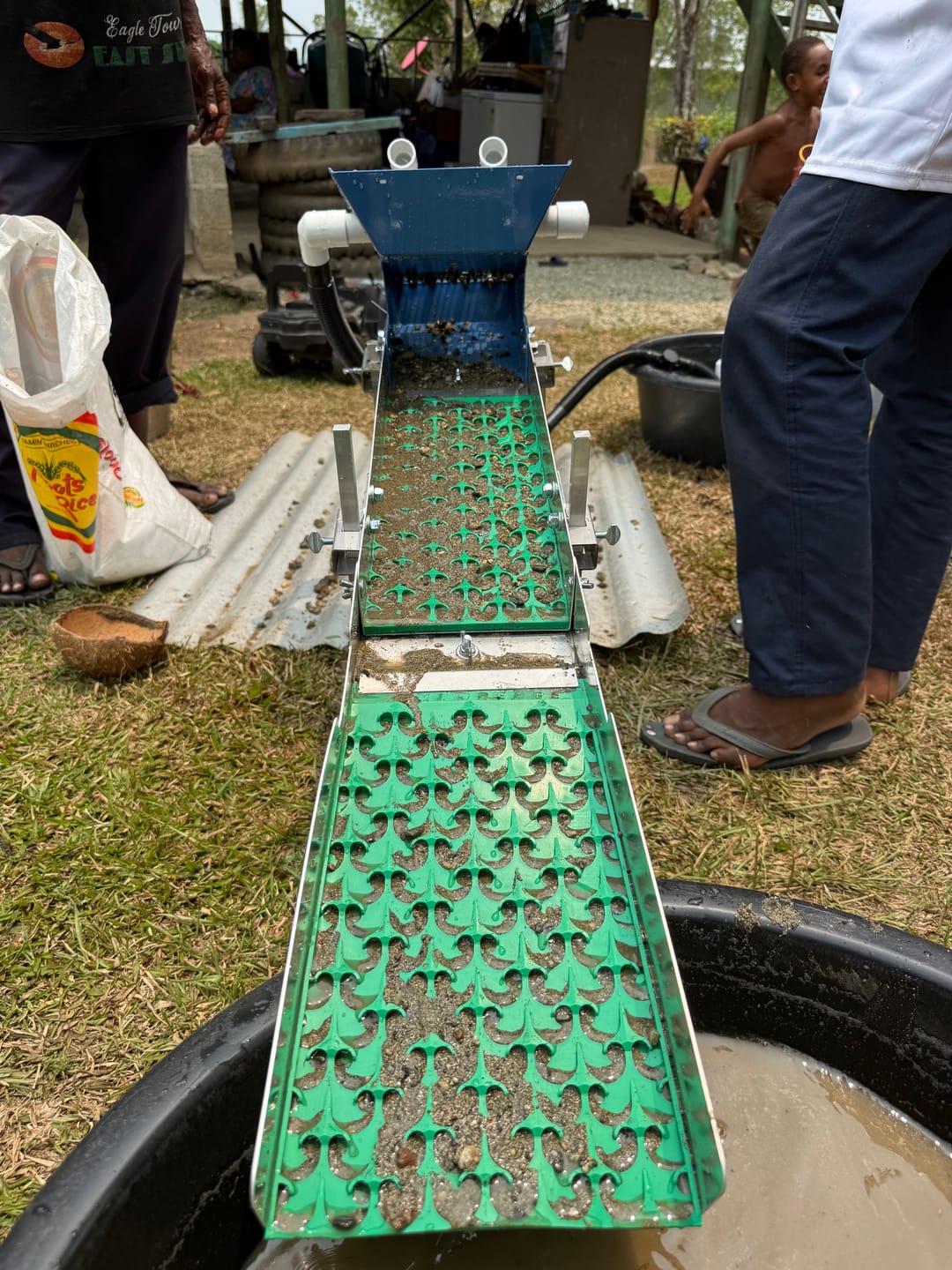 Customer photo review of 6X24 Transformer Sluice Box with Dream Mat | Gold Mining Equipment