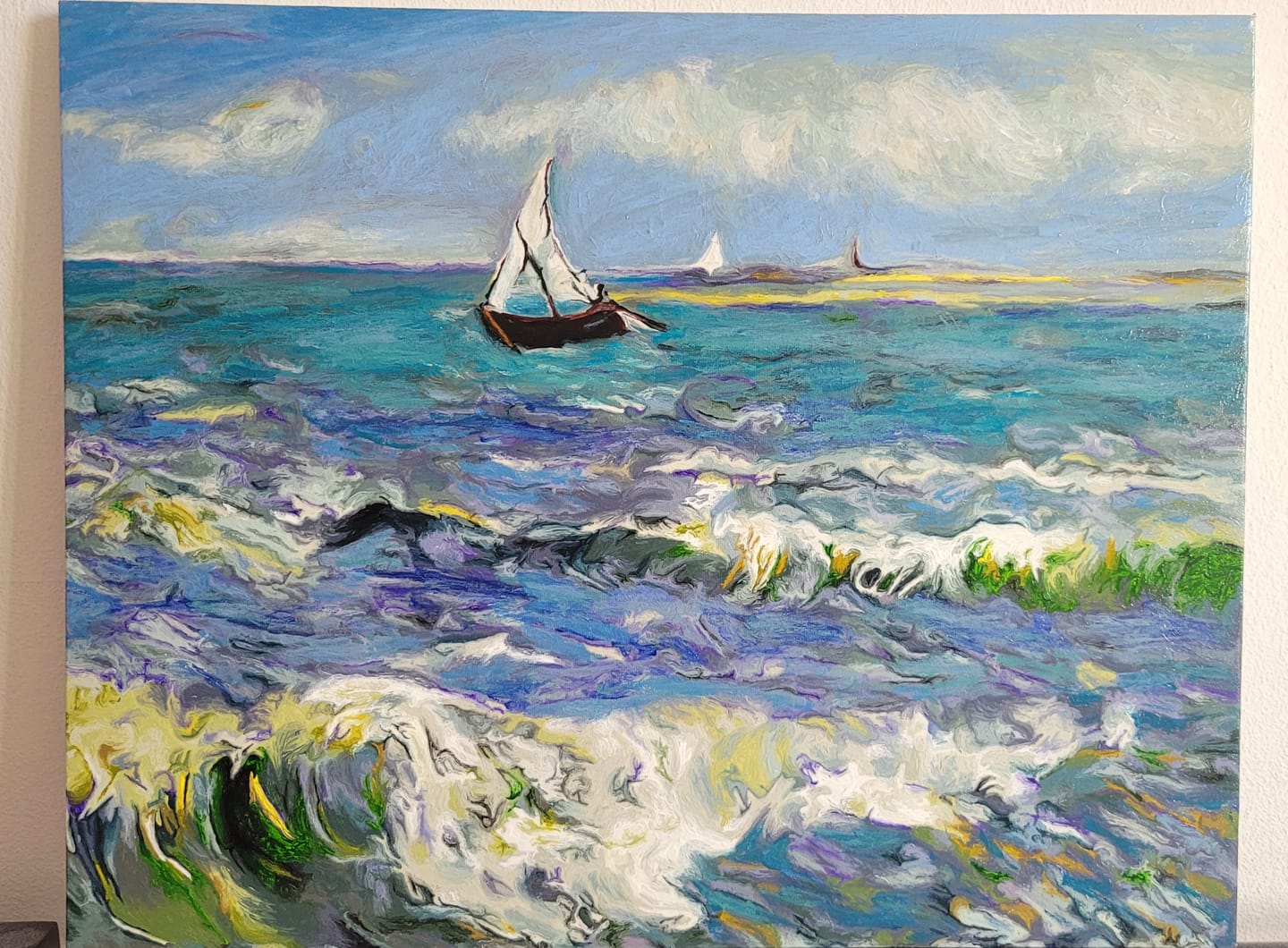 Customer photo review of The Sea at Les Saintes - Vincent Van Gogh
