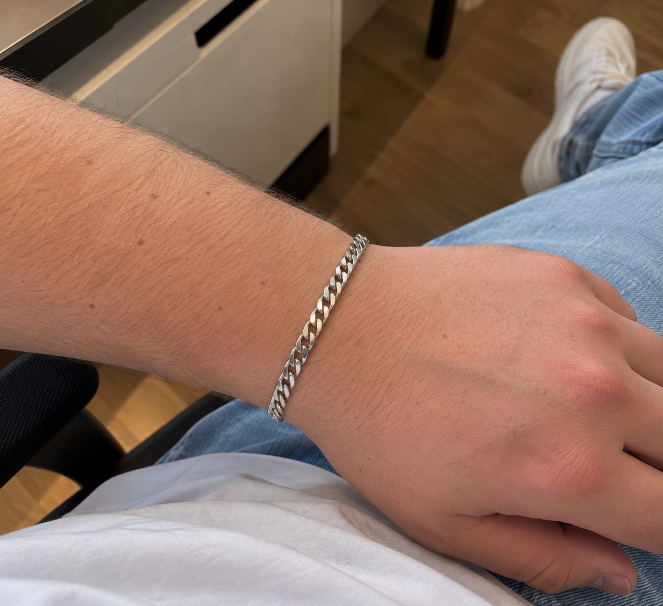 Customer photo review of Cuban Bracelet (Silver) 3MM