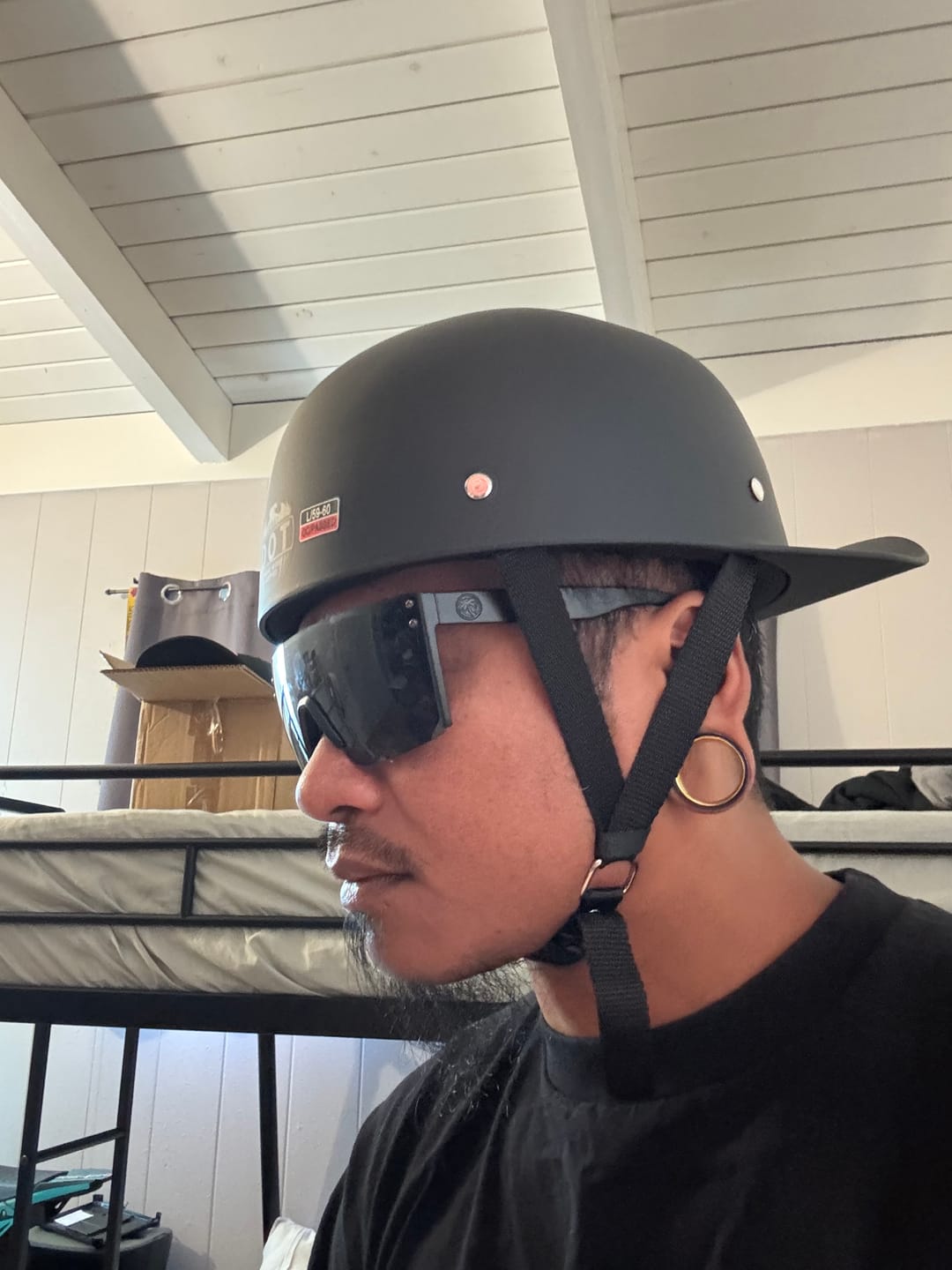 Customer photo review of Baseball Cap STYLE DOT Motorcycle Helmet