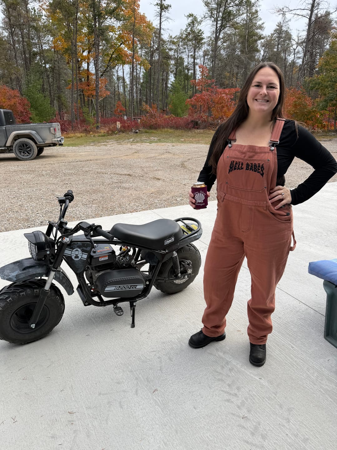 Customer photo review of Born Bad Overalls - Cherry Venom