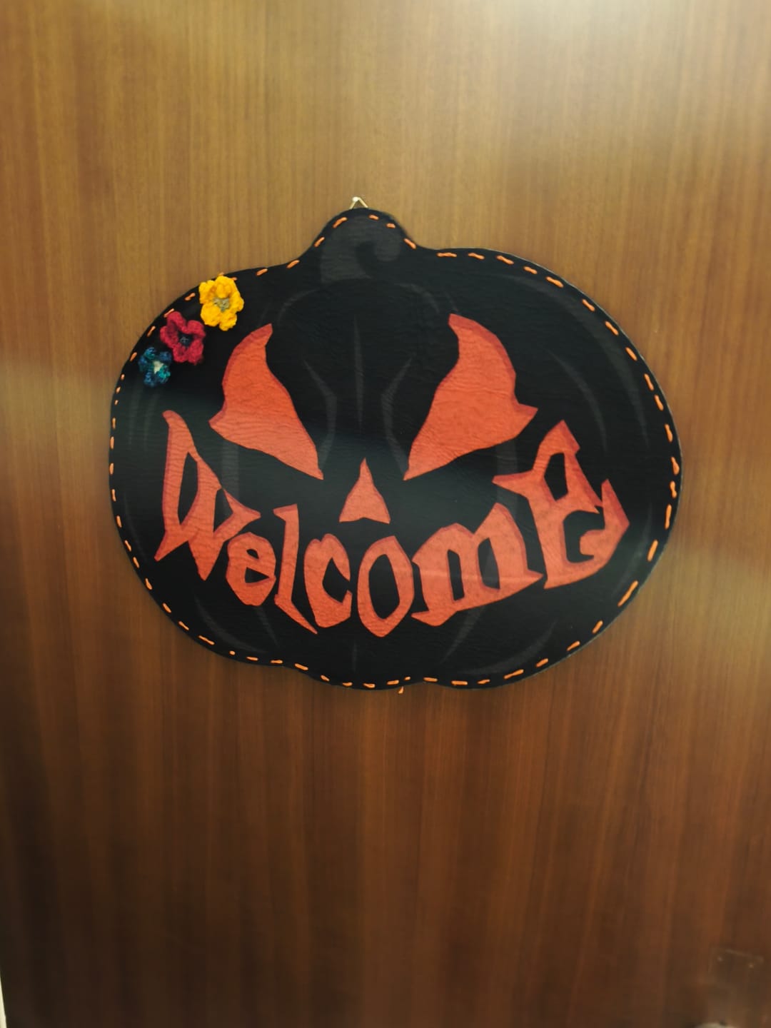 Customer photo review of Grinsender Kürbis Fußmatte "Welcome"