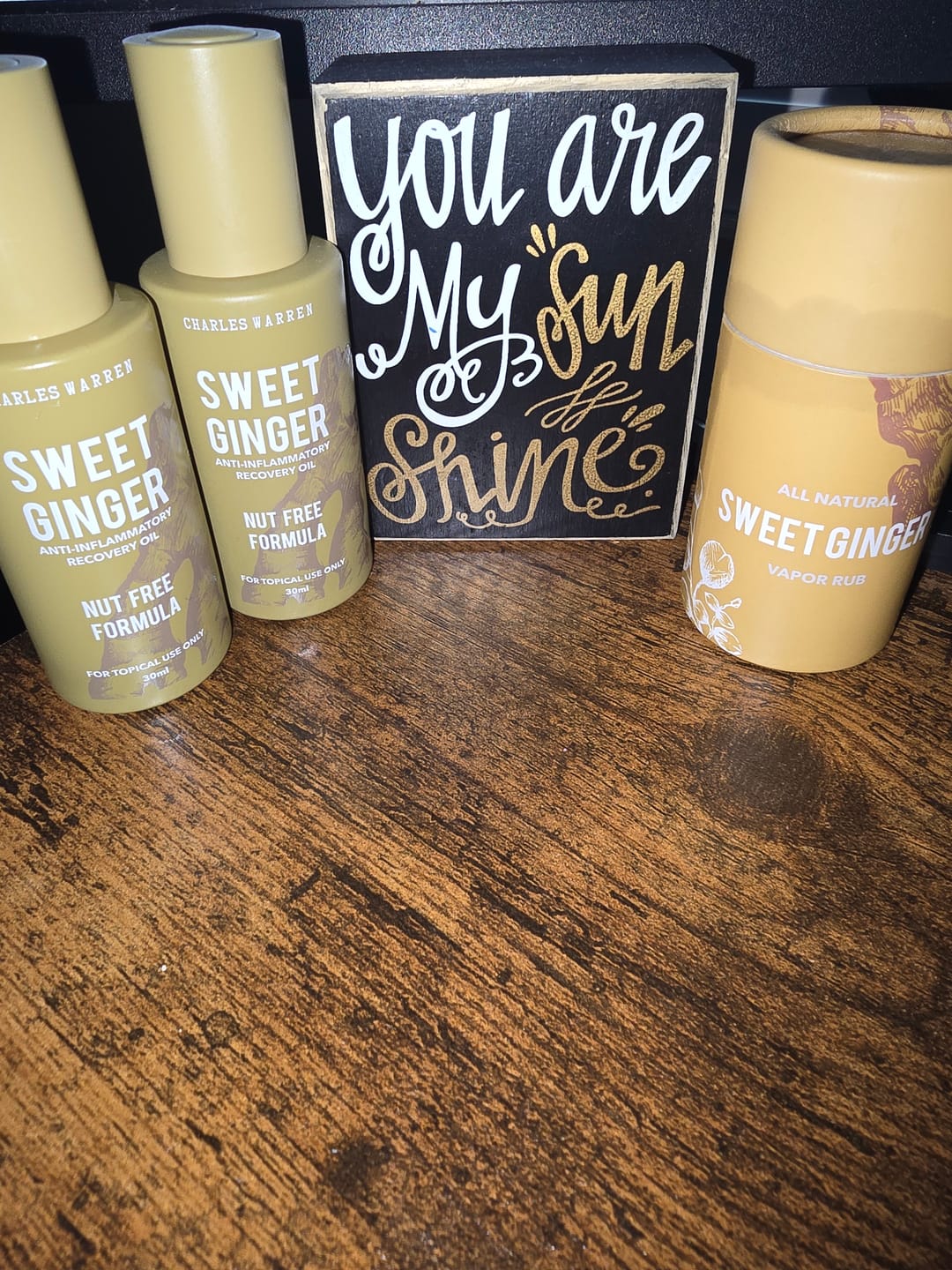 Customer photo review of [Nut-Free] Sweet Ginger Dry Oil for Sensitive Skin