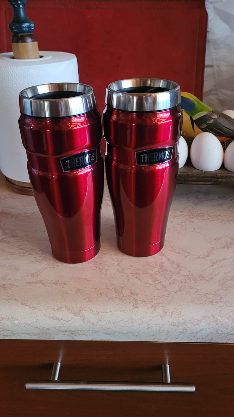 Customer photo review of Thermos Termo mug 470 ml King – Rojo