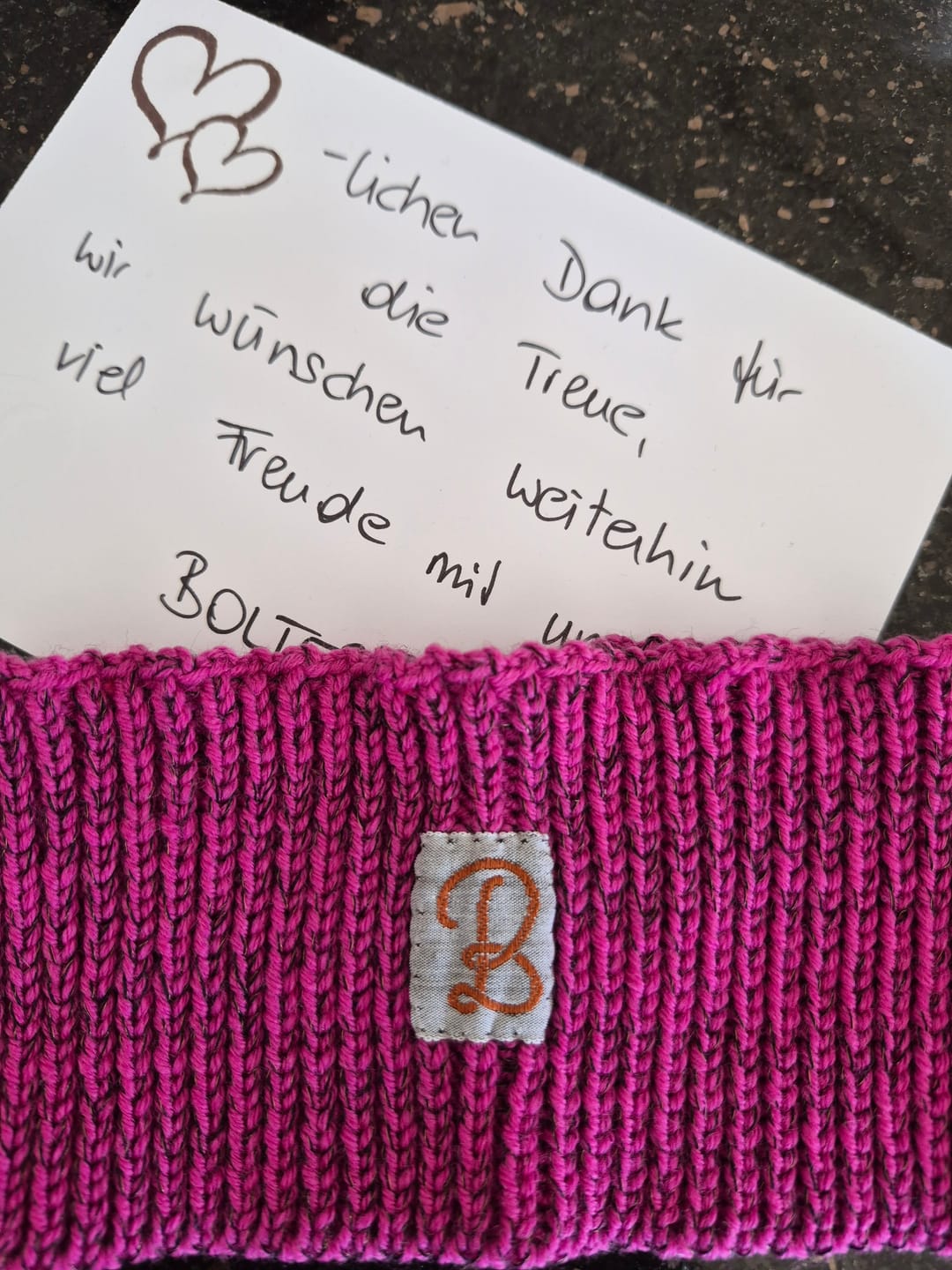 Customer photo review of Kupfer Stirnband