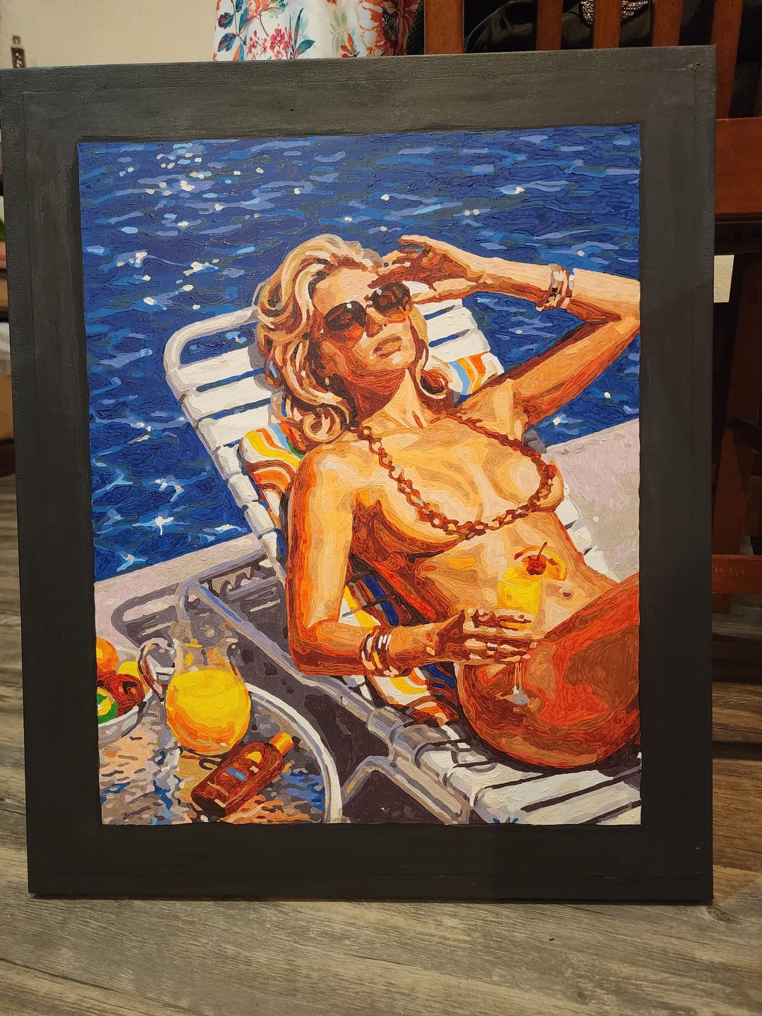 Customer photo review of Tan Lines Optional (Paint by Numbers)