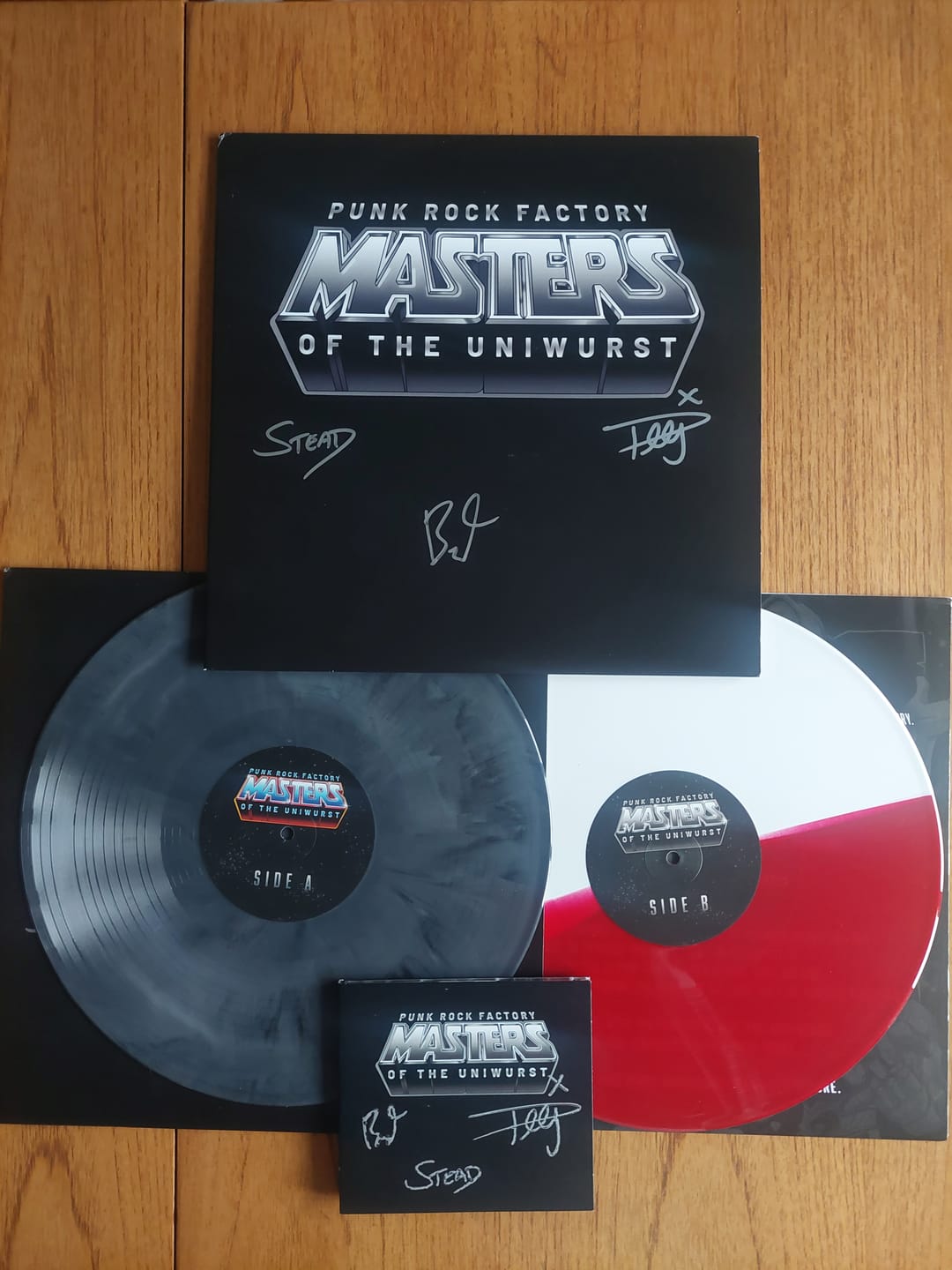 Customer photo review of Masters of the Uniwurst 2026 All Music Formats Bundle - SIGNED by the band