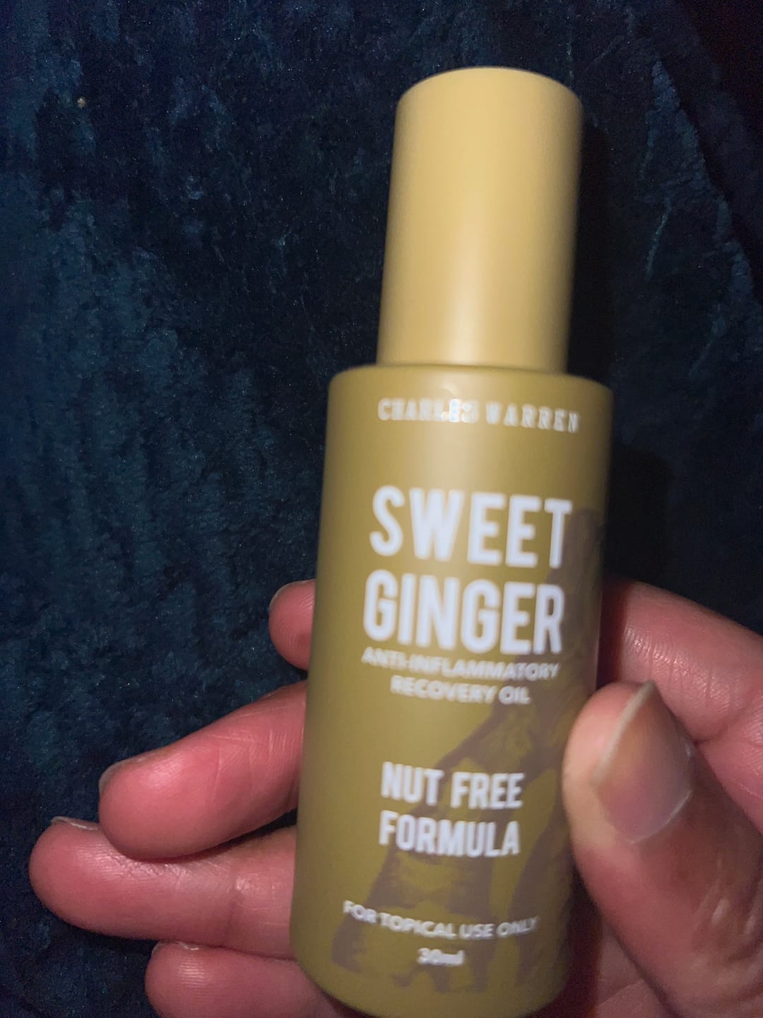 Customer photo review of [Nut-Free] Sweet Ginger Dry Oil for Sensitive Skin