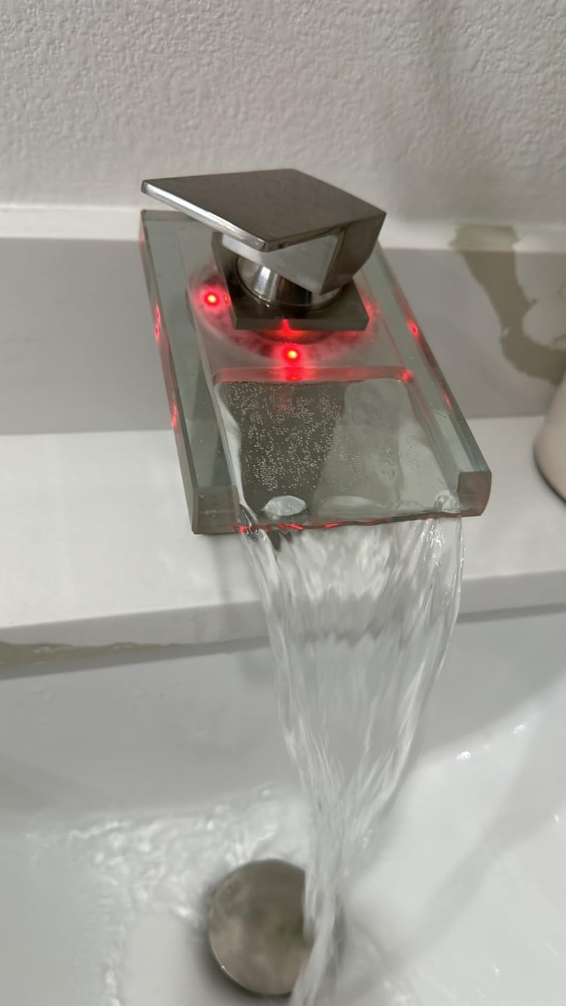 Customer photo review of Grenaa - Single-Hole Dual-Spout Purifier Kitchen Faucet with LED Waterfall