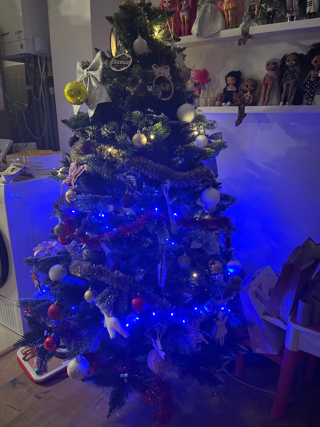 Customer photo review of Brad artificial de Crăciun Polar, nins cu merișoare, 2D+3D, 180 cm