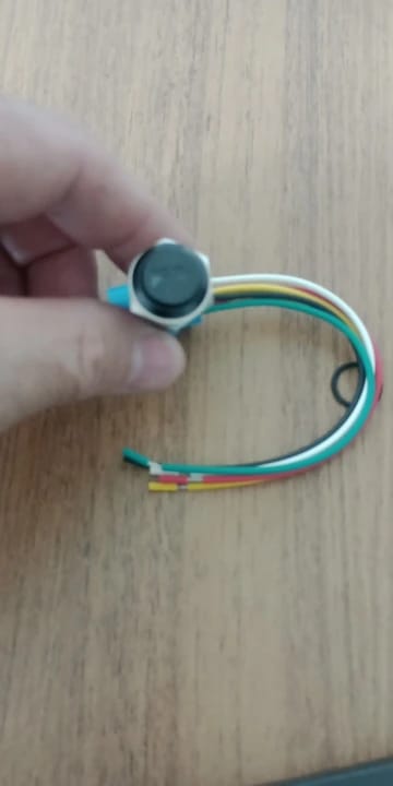 Customer photo review of 12V Horn Button with LED, Waterproof, Push to Honk