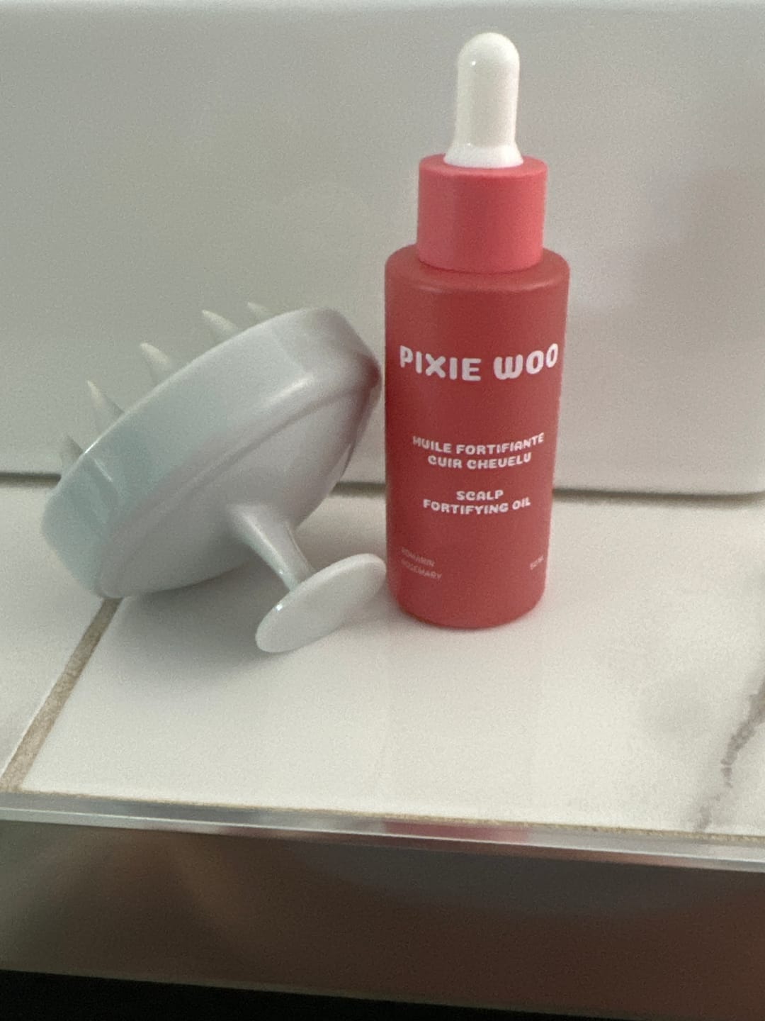 Customer photo review of Pre-Wash Scalp fortifying oil - Rosemary