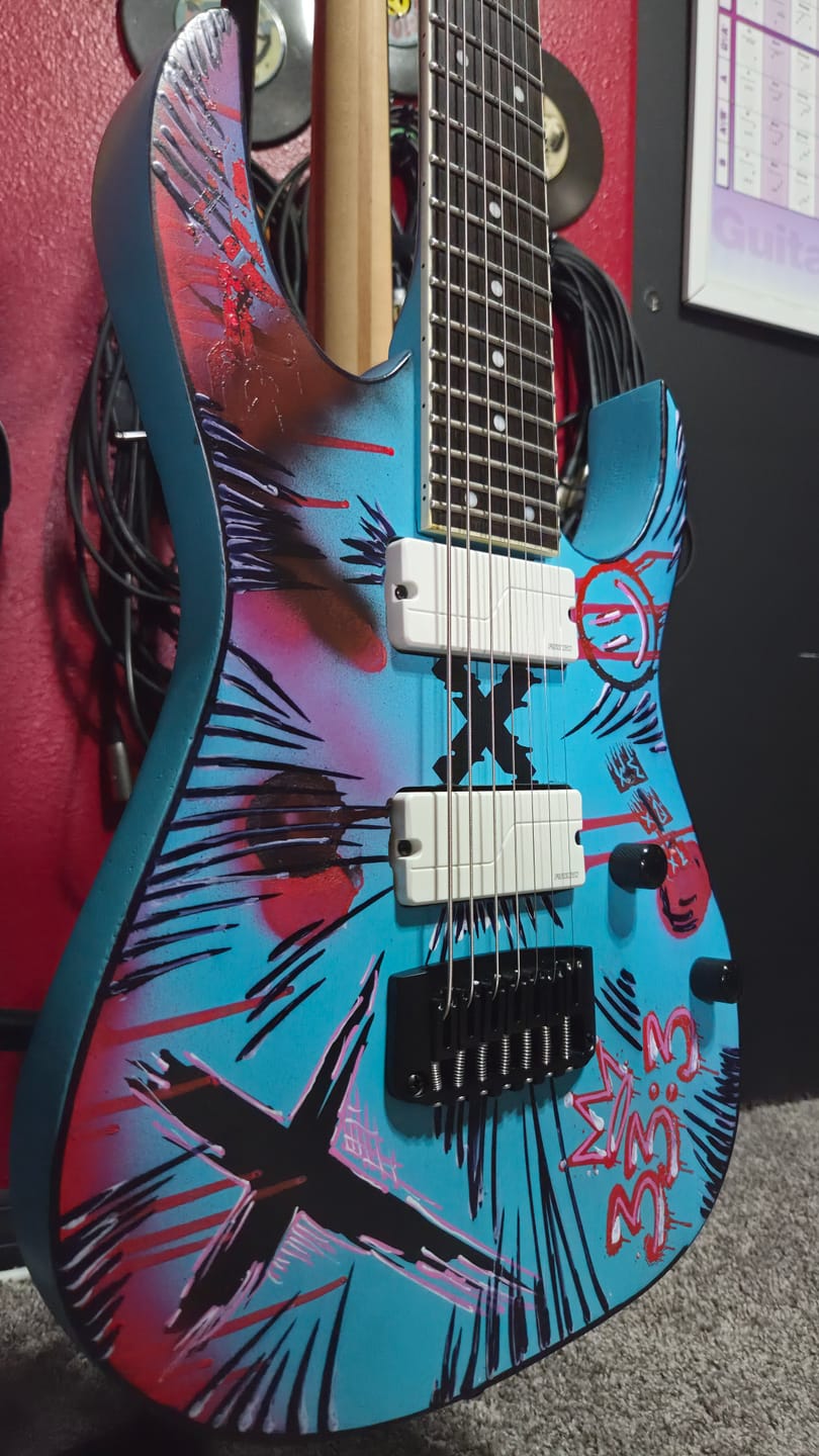Customer photo review of 7 String Ibby HM Guitar Bridge