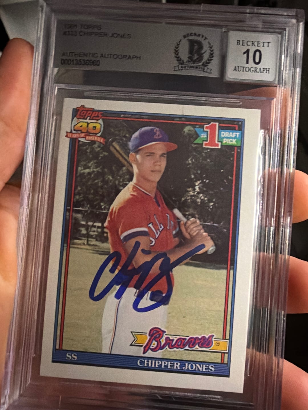 Customer photo review of $199 Baseball Card Break – Derek Jeter Auto Relic / PSA Rookie Card Chase