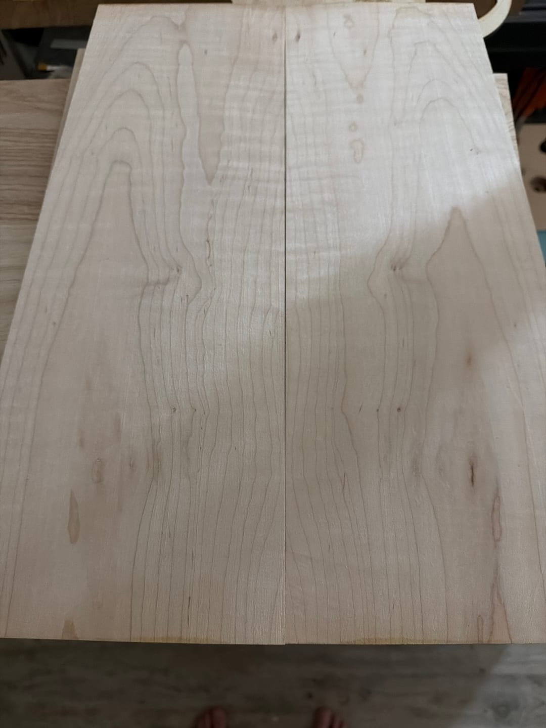 Customer photo review of Flame Hard Maple Guitar Drop Top (Buy 1 + Get 1 FREE)