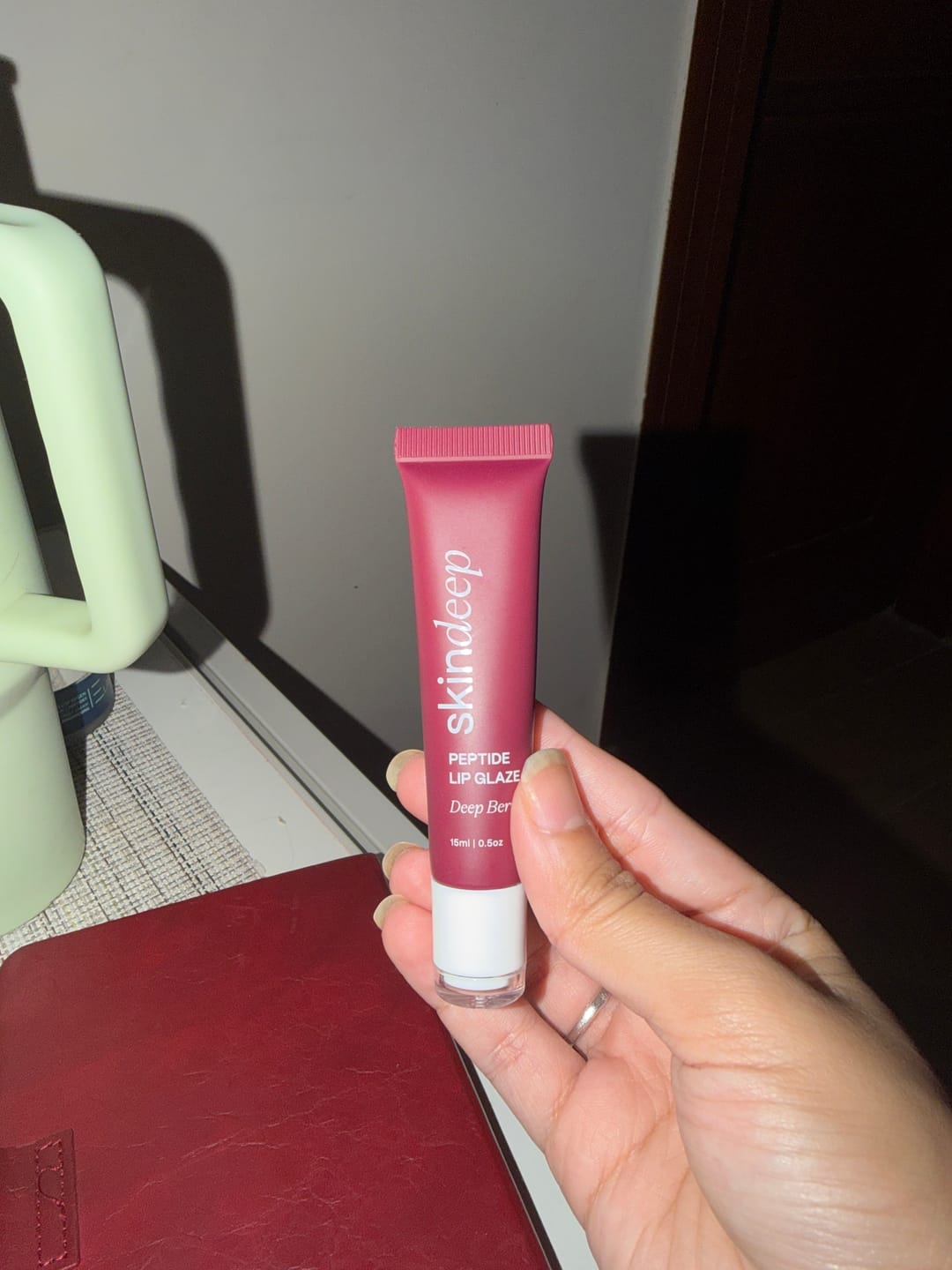Customer photo review of Peptide Lip Glaze
