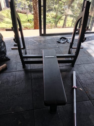 Customer photo review of IRONSIDE Infinity Flat Olympic Bench