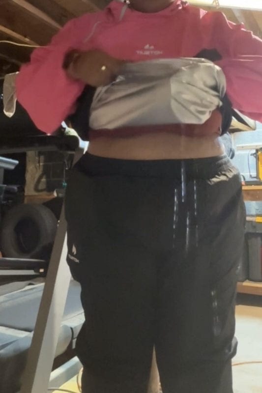 Customer photo review of Women's 904 Flagship Contrast V2.0 Sauna Suit — Top & Pants Set