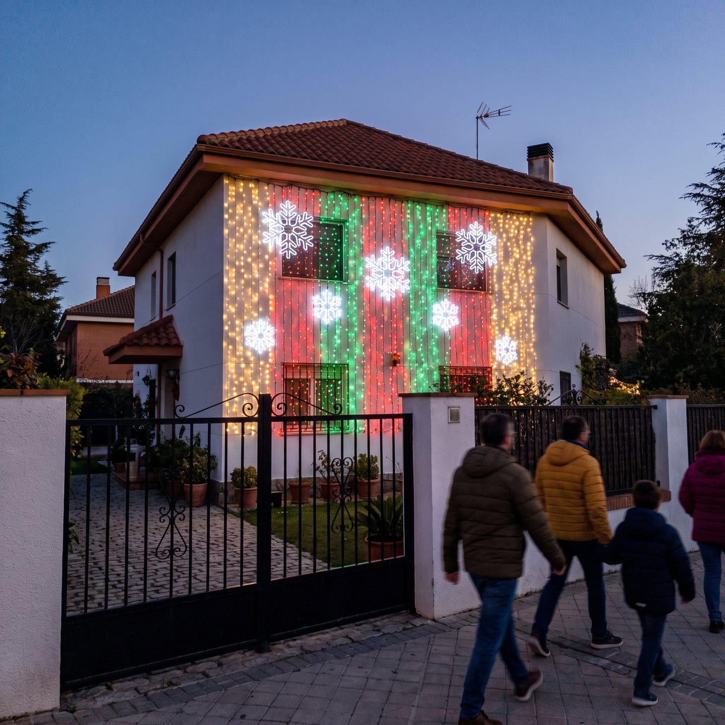 Customer photo review of Cortina de luces LED inteligente · fachadas, balcones e interior