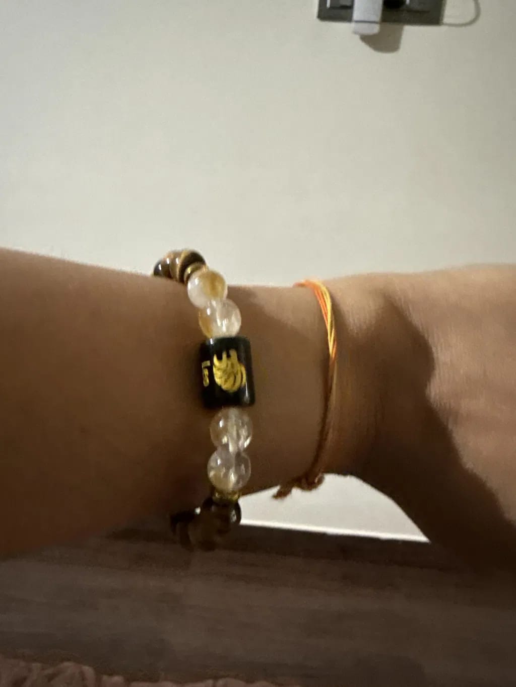 Customer photo review of Leo (Simha Rashi) Zodiac Bracelet – Natural Tiger Eye & Citrine