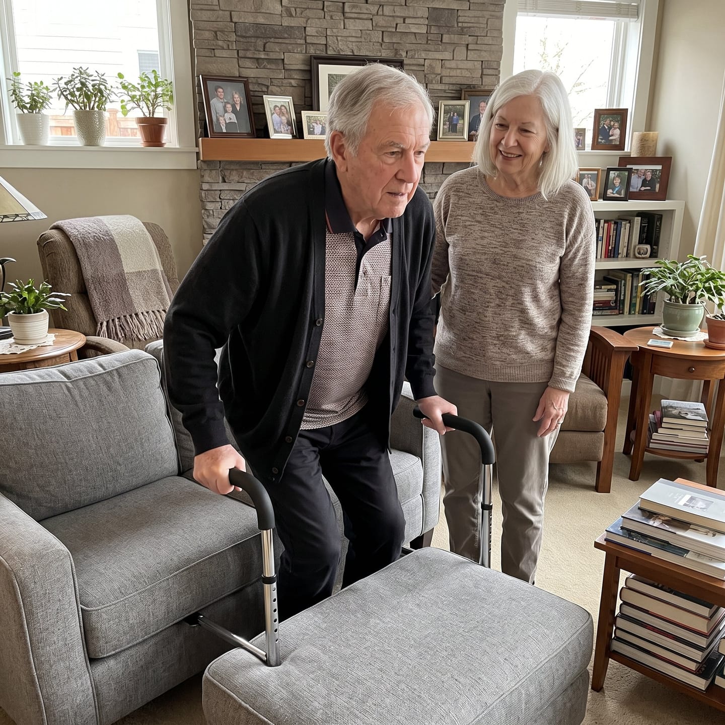 Customer photo review of Soporte de apoyo regulable para personas mayores