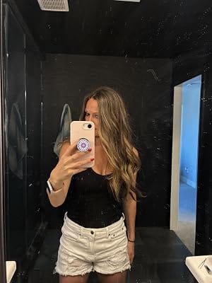 Customer photo review of Flat Weft Hair Extensions Virgin Hair Balayage Caramel Brown #4/27/4