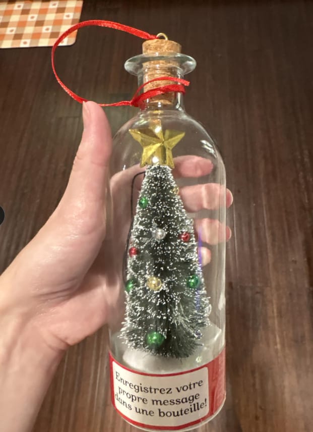 Customer photo review of Christmas Whisper Bottle™