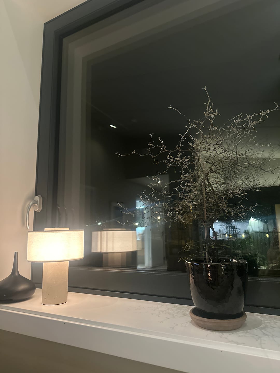 Customer photo review of Auríe Portable Lamp | Travertine