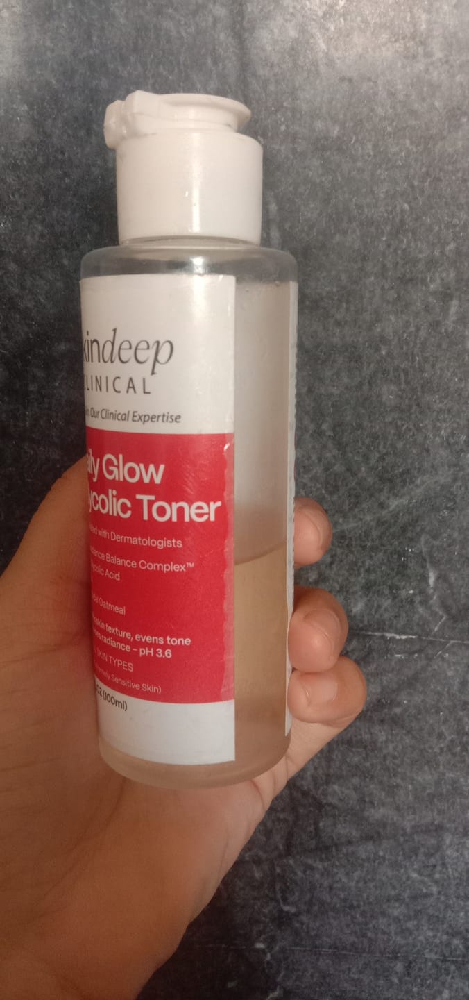 Customer photo review of Daily Glow Glycolic Toner