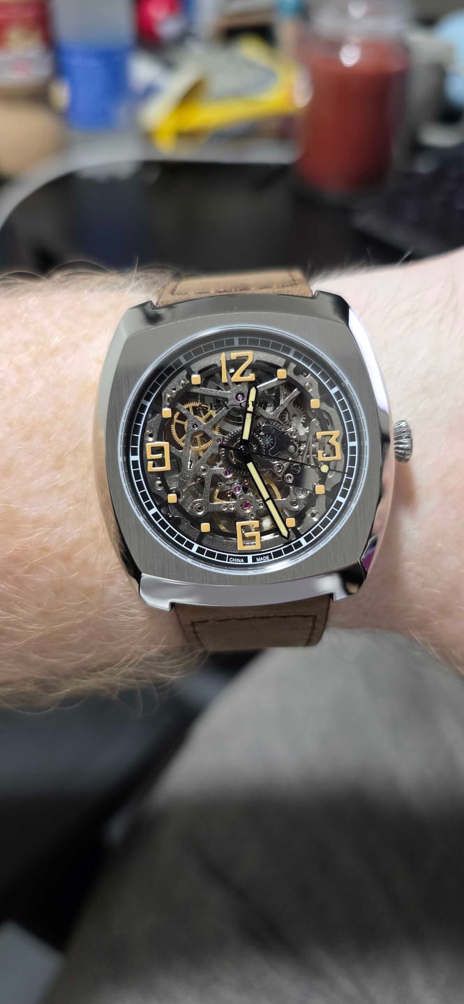 Customer photo review of Tonneau | Skeleton | Luminous | 44mm