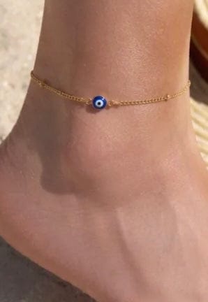 Customer photo review of Evil Eye Protection Anklet – Stylish Good Luck Charm Jewelry