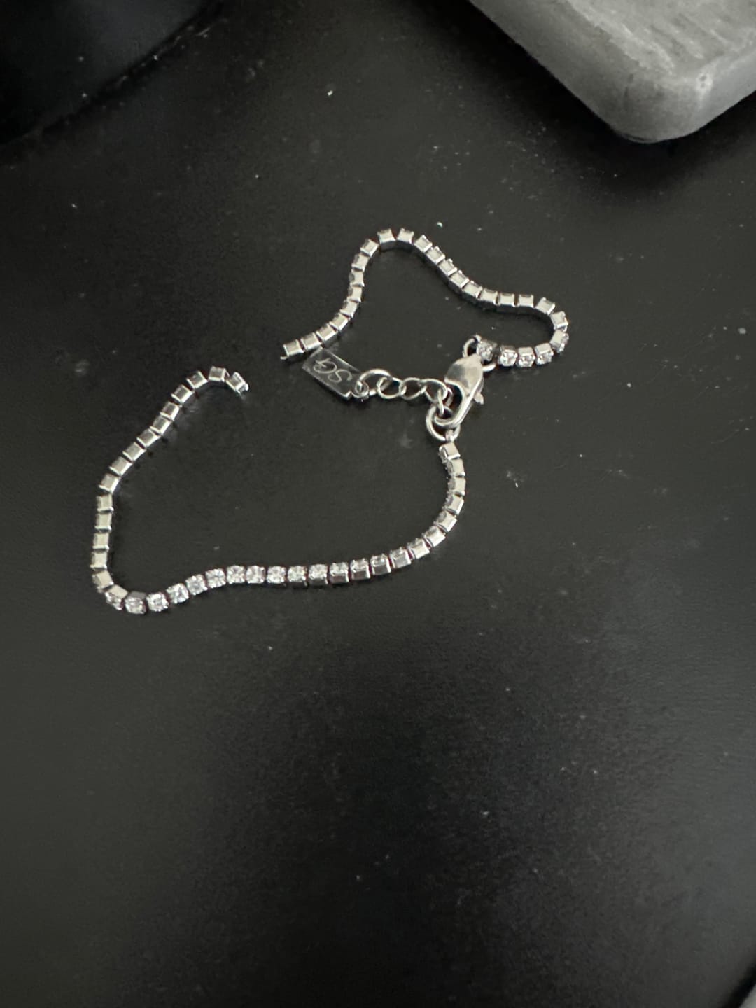 Customer photo review of Minimal Tennis Bracelet