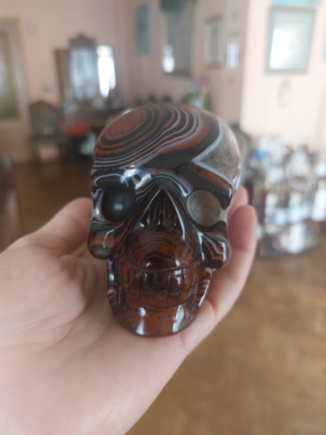 Customer photo review of Ágata Sardónice Calavera | Fortaleza- Protección