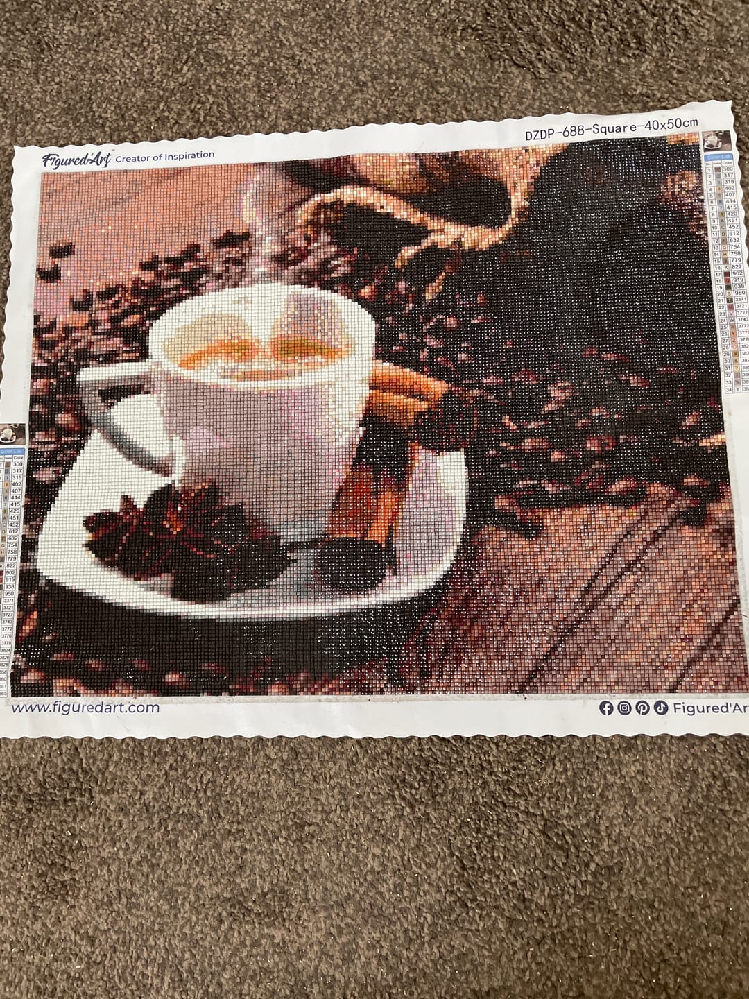 Customer photo review of Broderie Diamant - Café et Cannelle