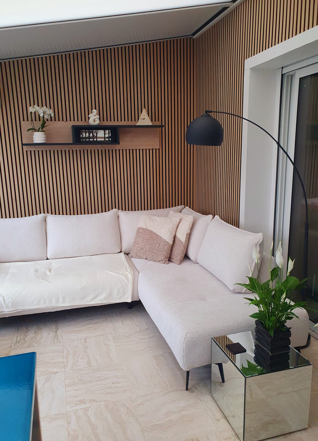 Customer photo review of Panneau acoustique Bois Chêne | Akupanel 270 Feutrine Noir