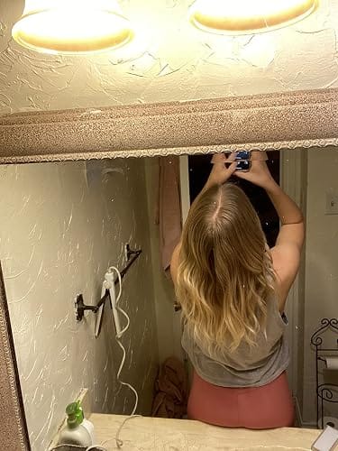 Customer photo review of Virgin Flat Weft Extensions Sew In Weft Extensions Balayage #BA8/60