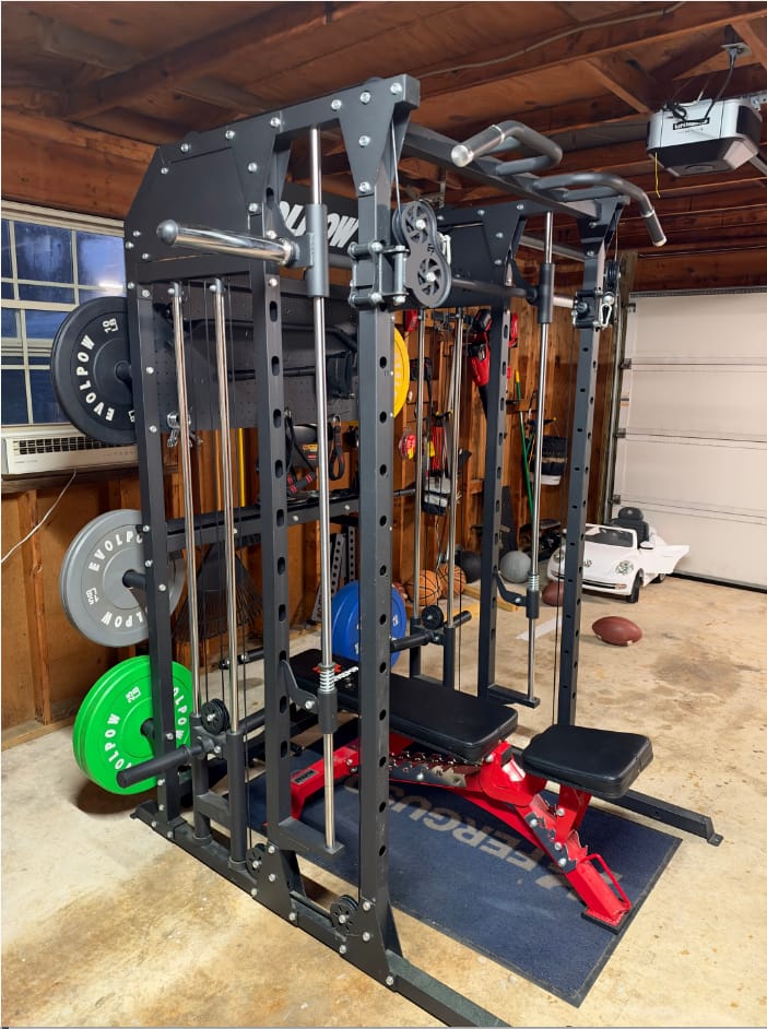 Customer photo review of EVOLPOW M2B Brute All-In-One Smith Machine Home Gym