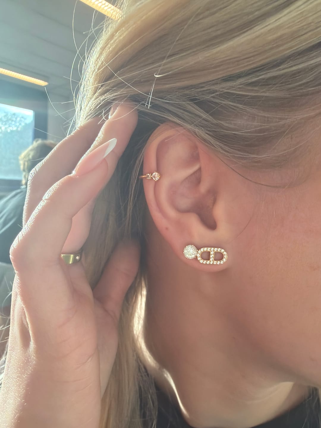 Customer photo review of Prestige 2 Ohrstecker | 18K vergoldet